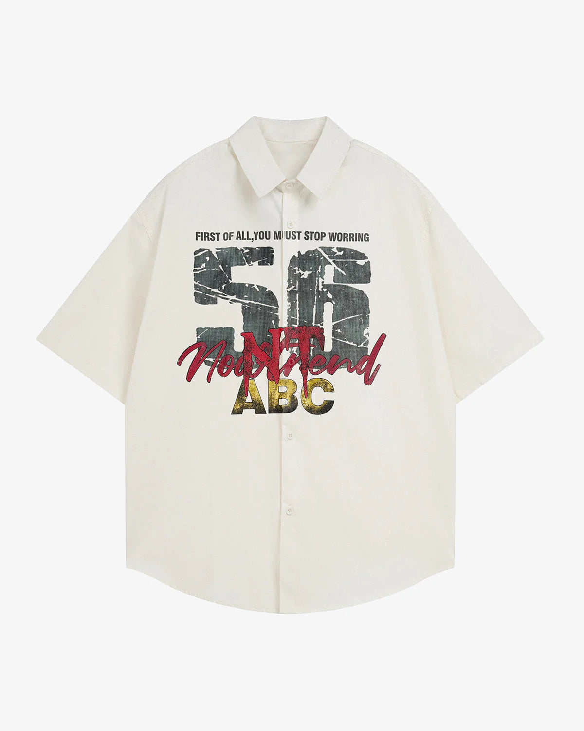 Bold Graphic Casual Short Sleeve Shirt-Shirts-Grimstrike