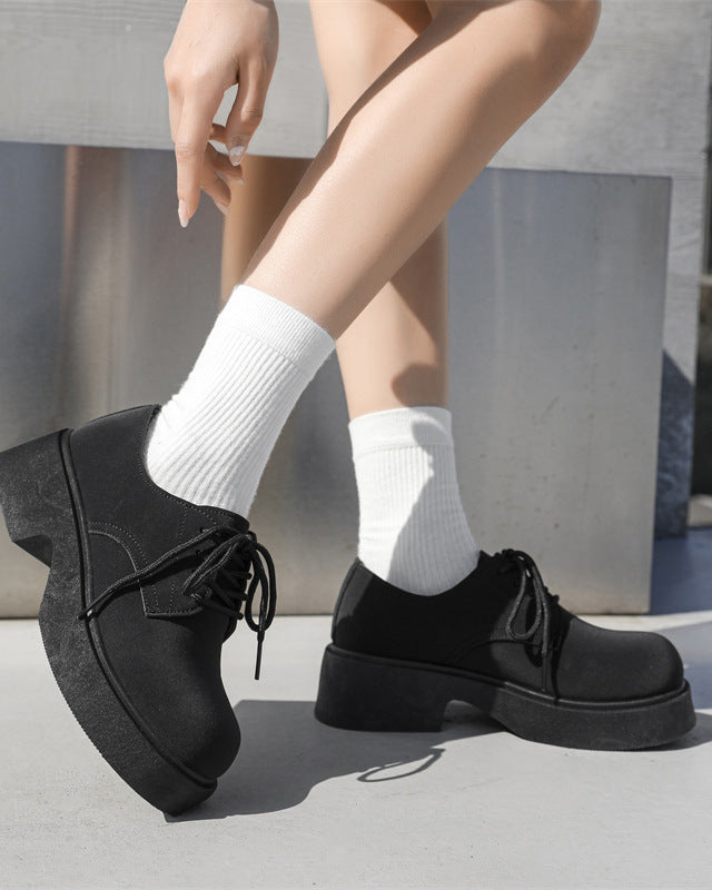 Chunky Platform Derby Shoes-shoes-Grimstrike