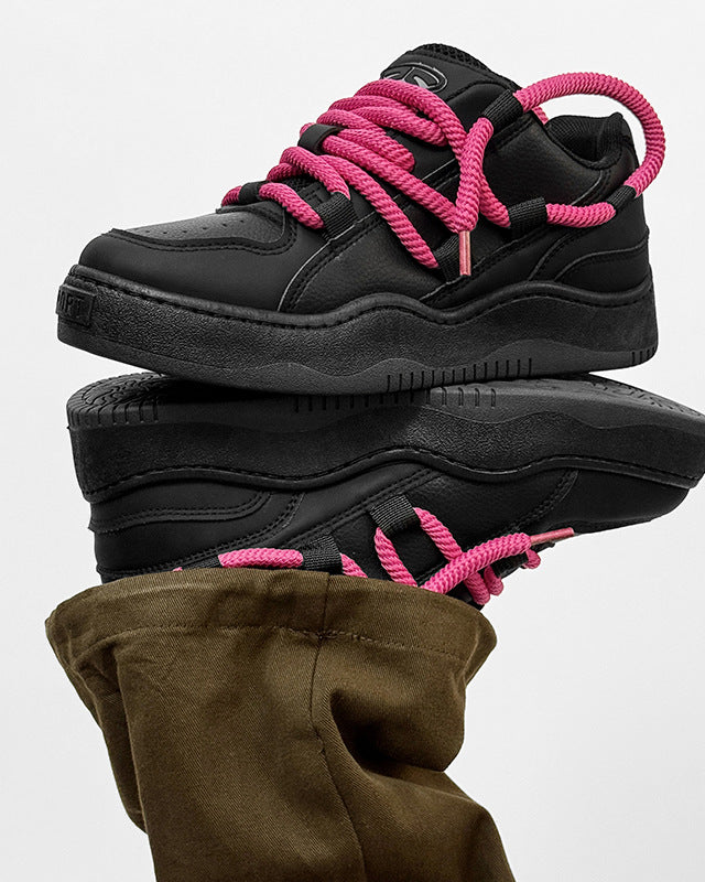 Chunky Rope Lace Platform Shoes-shoes-Grimstrike