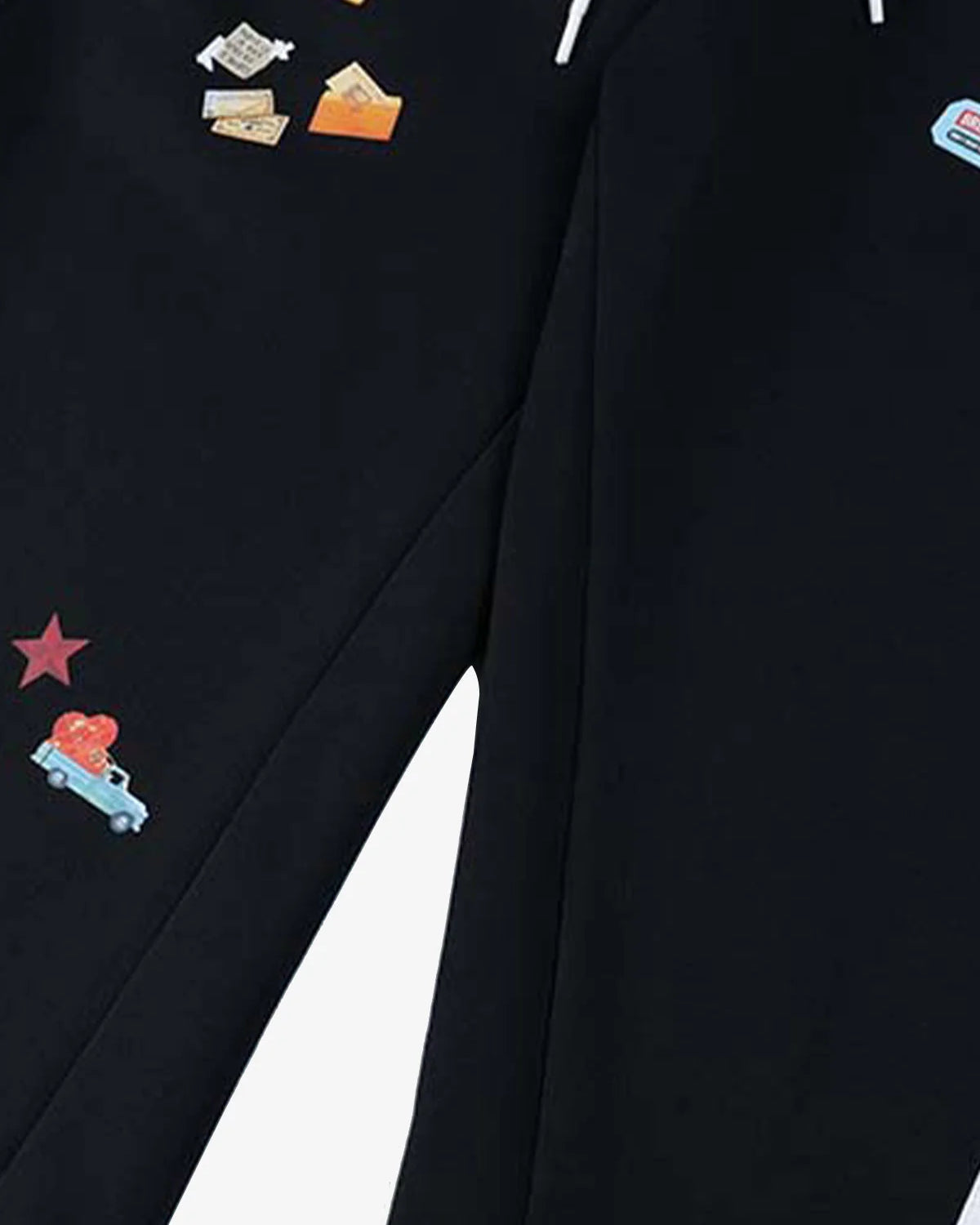 Curved Stripe Barrel Sweatpants-pants-Grimstrike