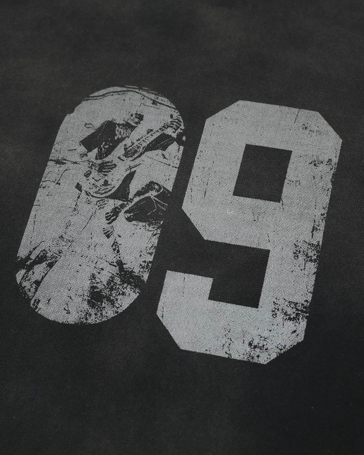 Distressed Number 09 Long Sleeve T Shirt-Shirts-Grimstrike