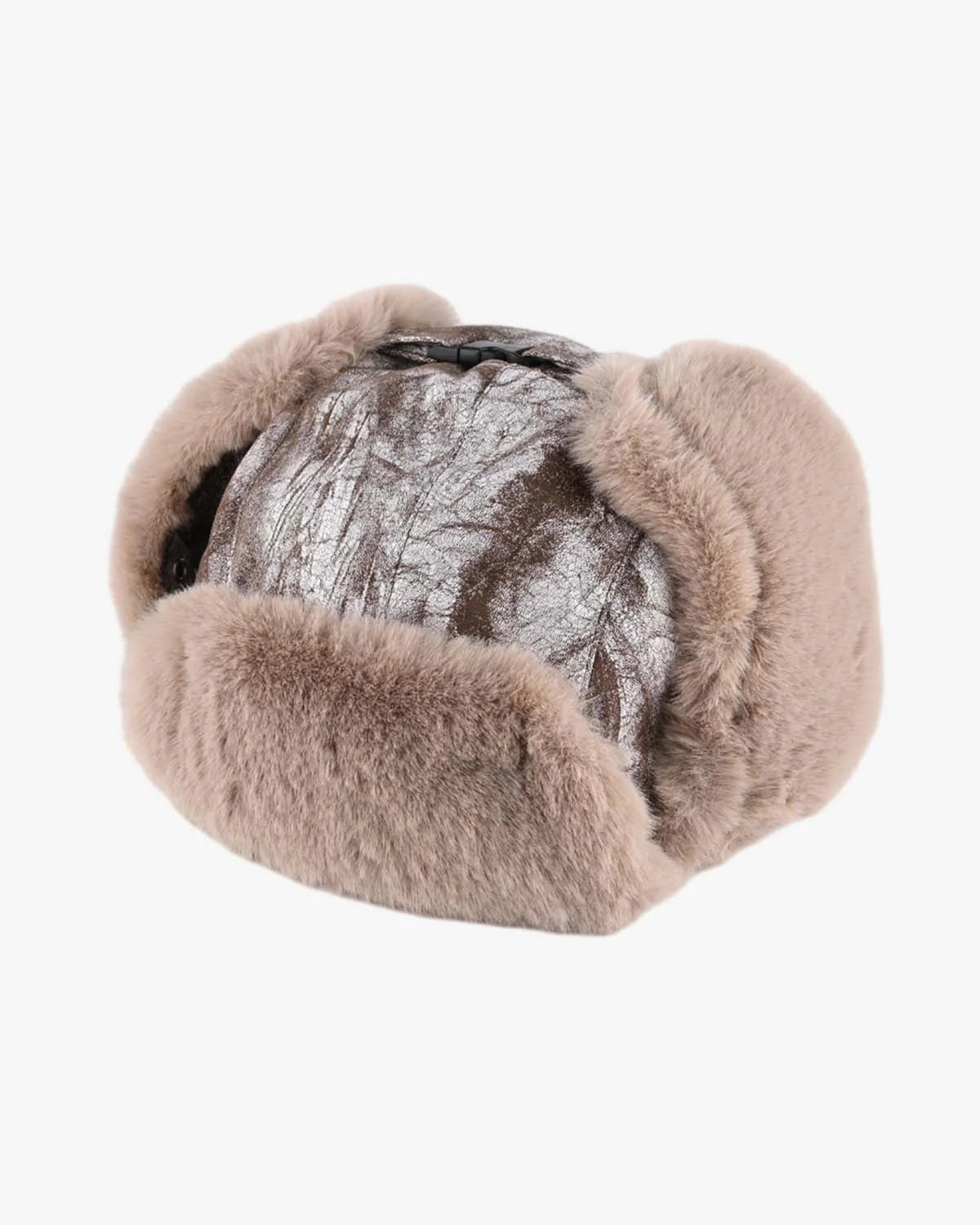 Faux Leather Fur-Lined Trapper Hat-Hats-Grimstrike