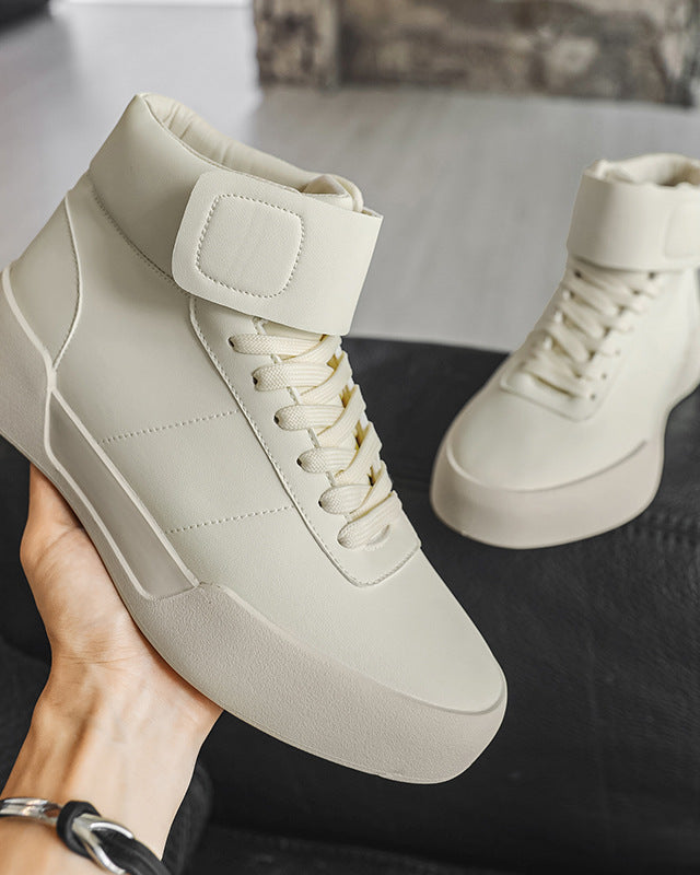 High-Top Sculpted Platform Sneakers-shoes-Grimstrike