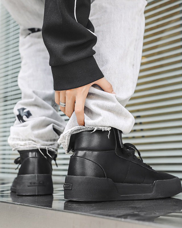 High-Top Sculpted Platform Sneakers-shoes-Grimstrike