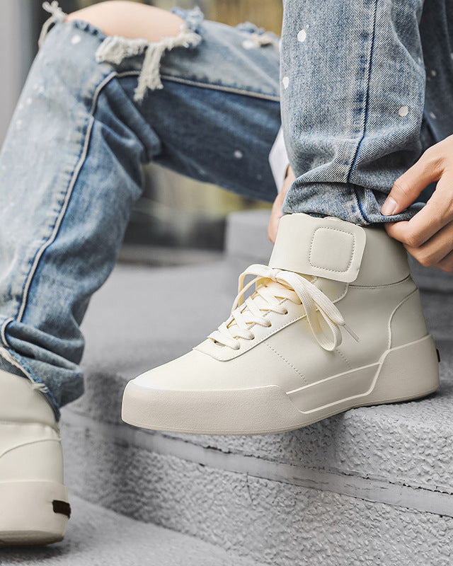 High-Top Sculpted Platform Sneakers-shoes-Grimstrike