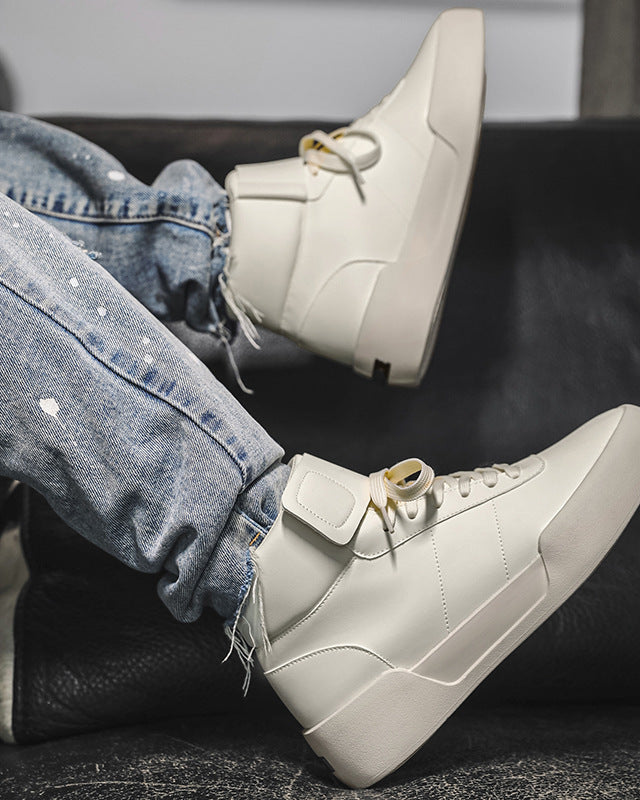 High-Top Sculpted Platform Sneakers-shoes-Grimstrike