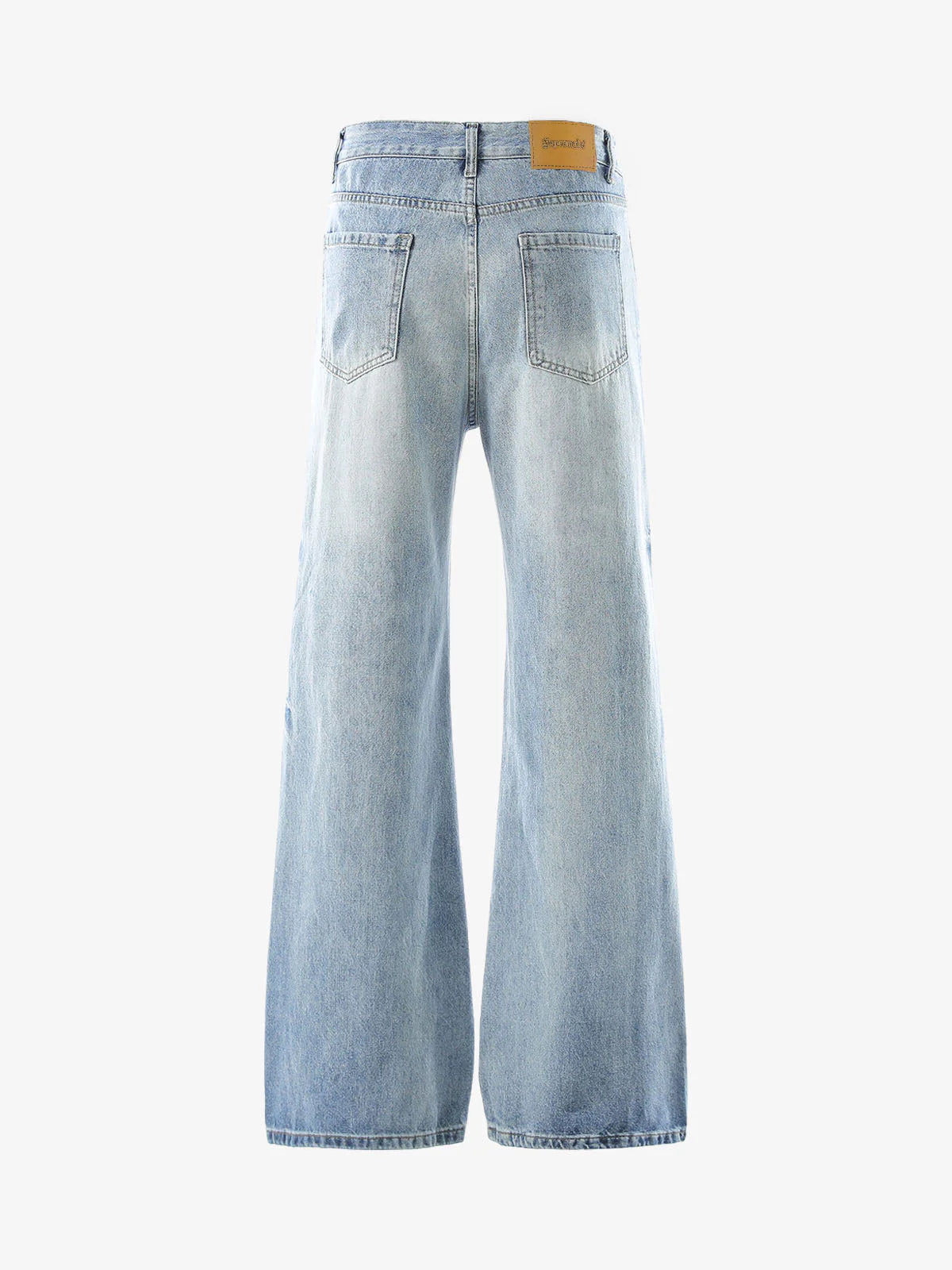 Hip-Hop Washed Distressed Denim Jeans-Jeans-Grimstrike