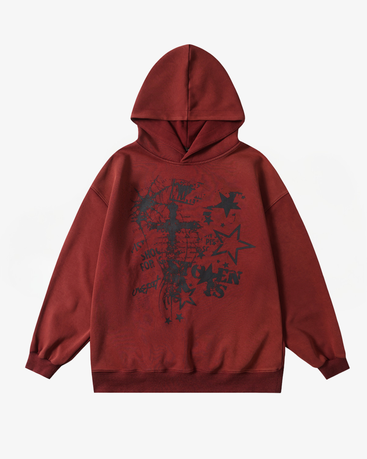 Oversized Graphic Hoodie-Hoodies-Grimstrike
