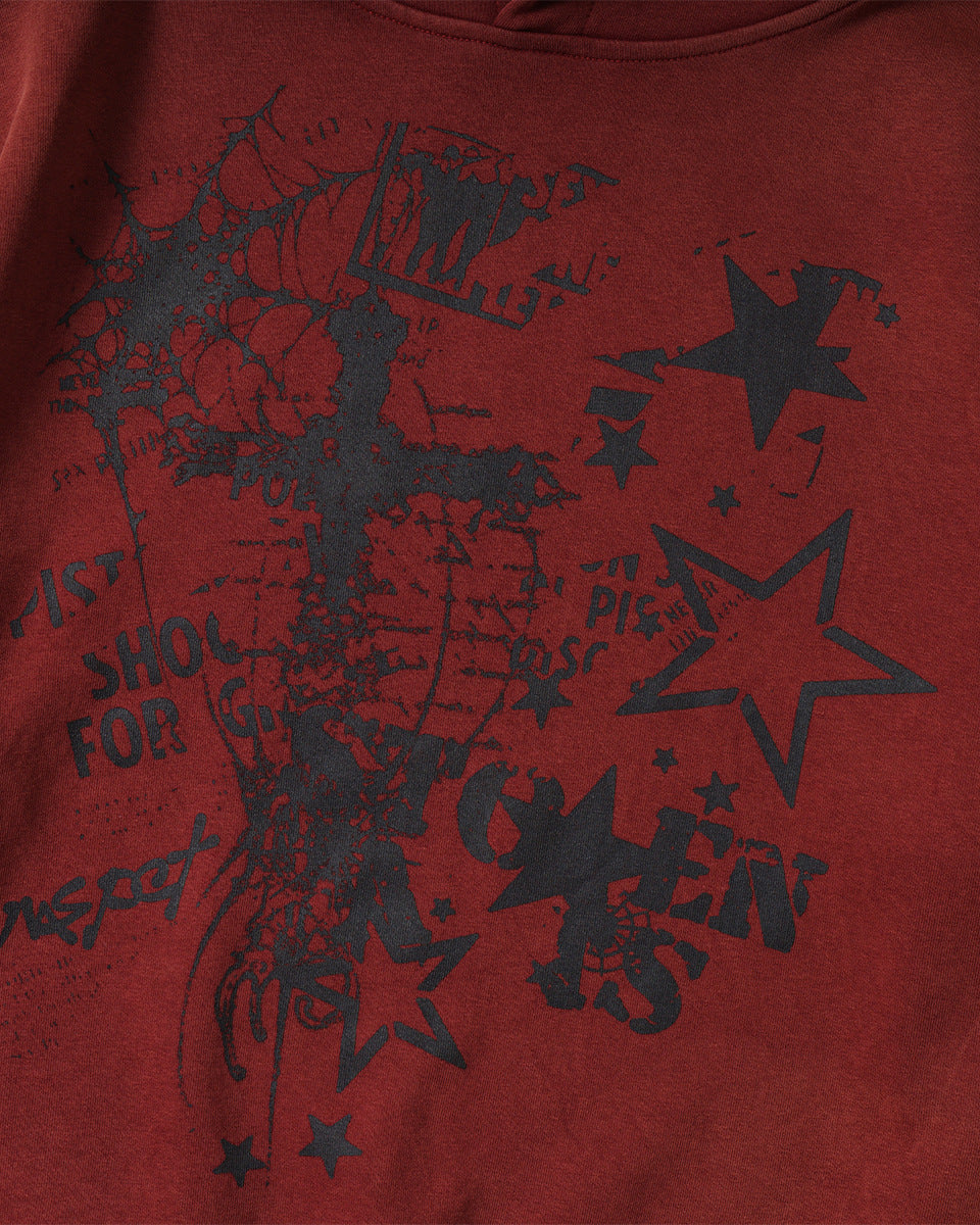 Oversized Graphic Hoodie-Hoodies-Grimstrike