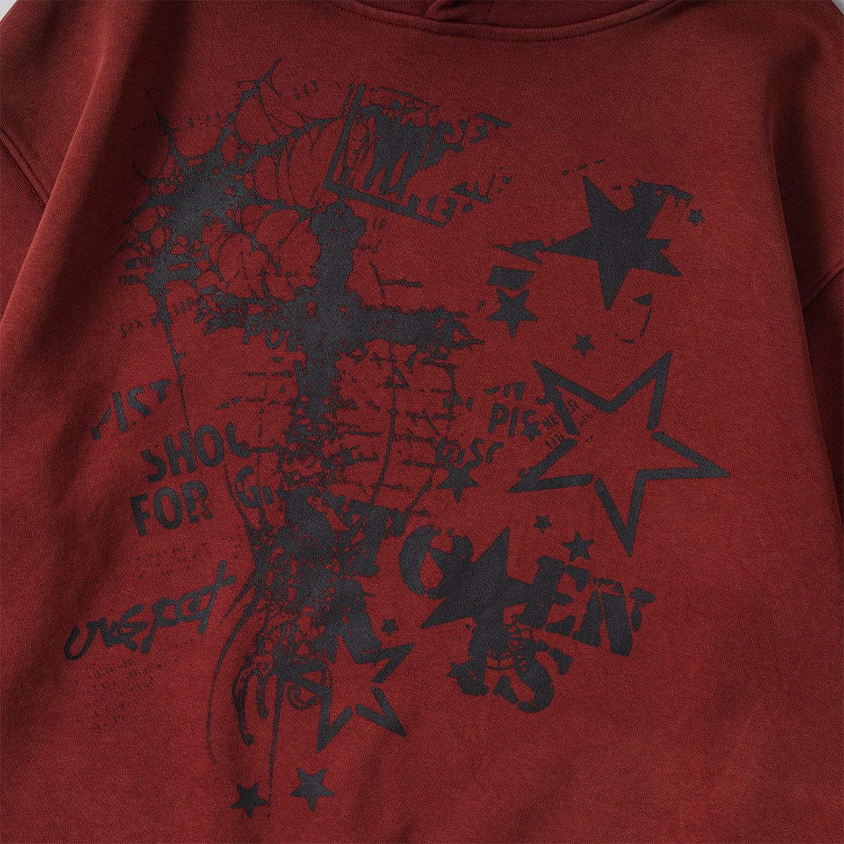 Oversized Graphic Hoodie-Hoodies-Grimstrike