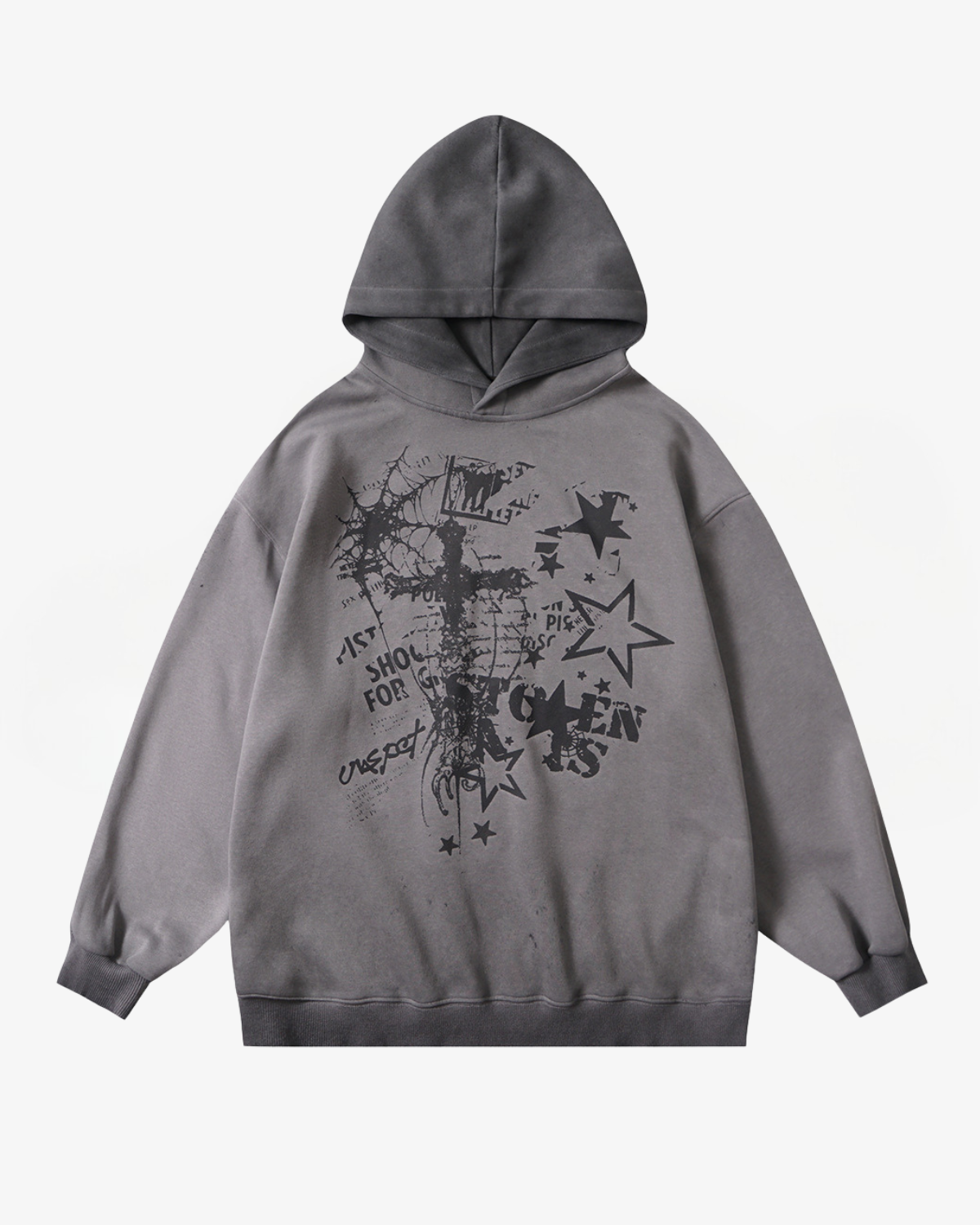 Oversized Graphic Hoodie-Hoodies-Grimstrike