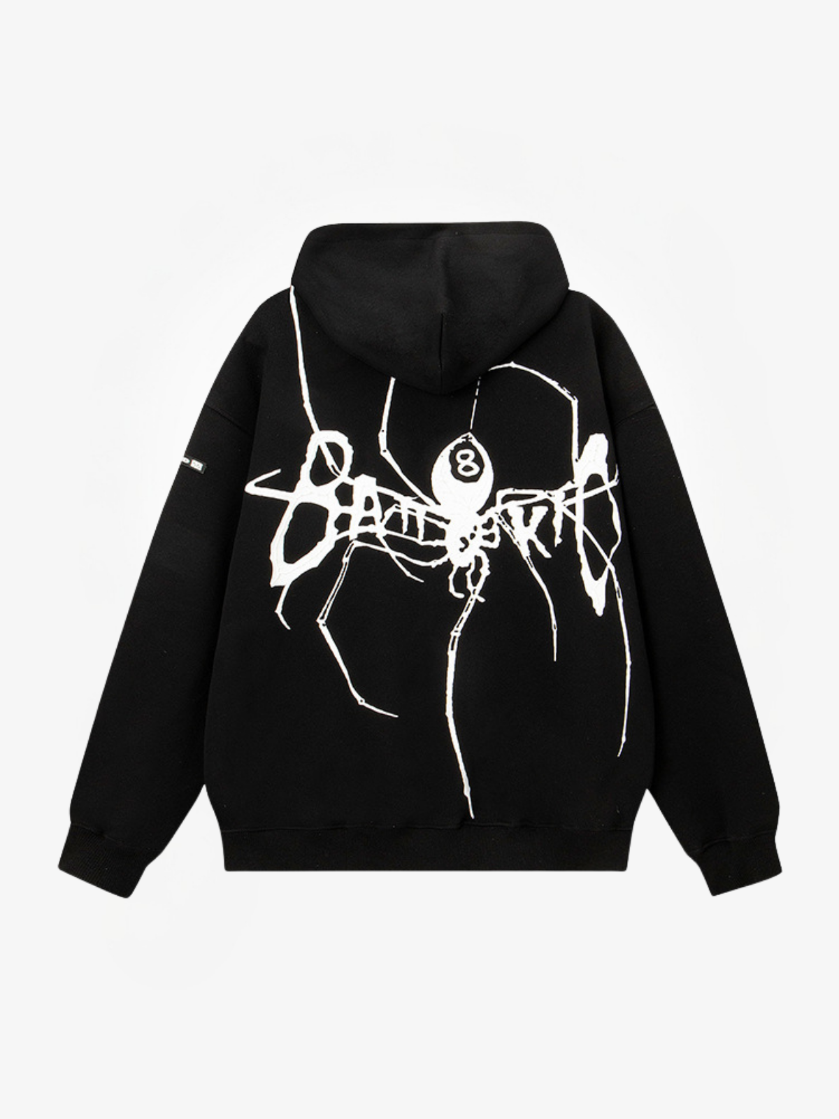 Oversized Spider Zip Hoodie-Hoodies-Grimstrike