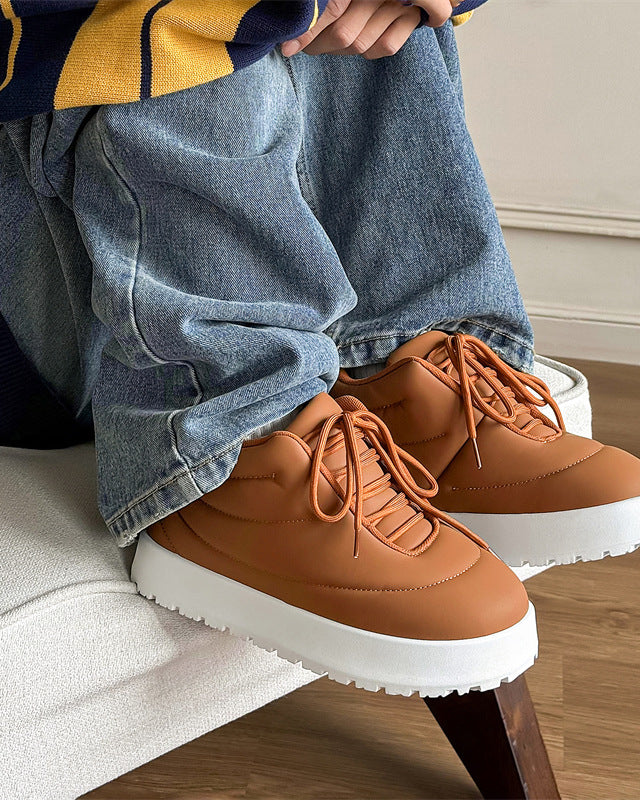 Padded Platform Lace Shoes-shoes-Grimstrike