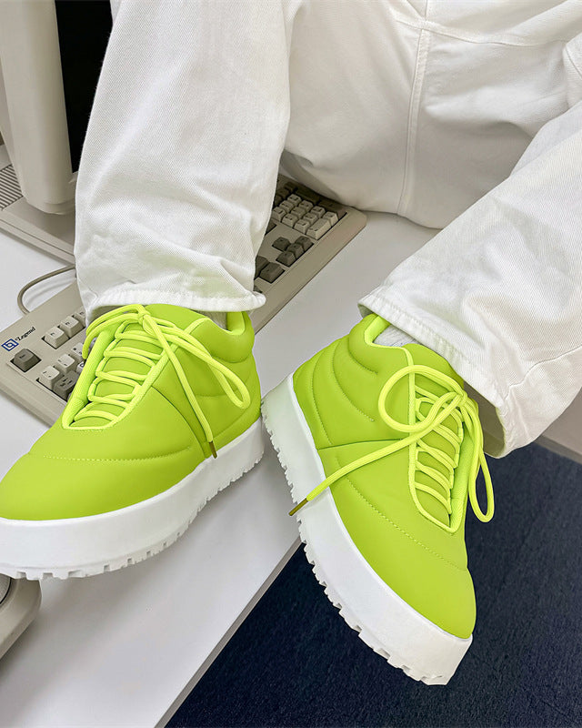 Padded Platform Lace Shoes-shoes-Grimstrike