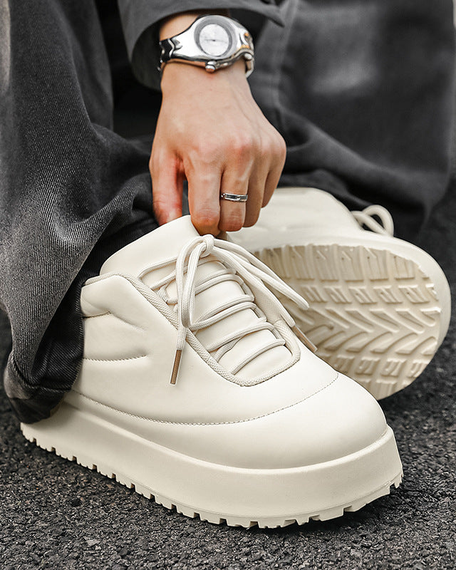 Padded Platform Lace Shoes-shoes-Grimstrike