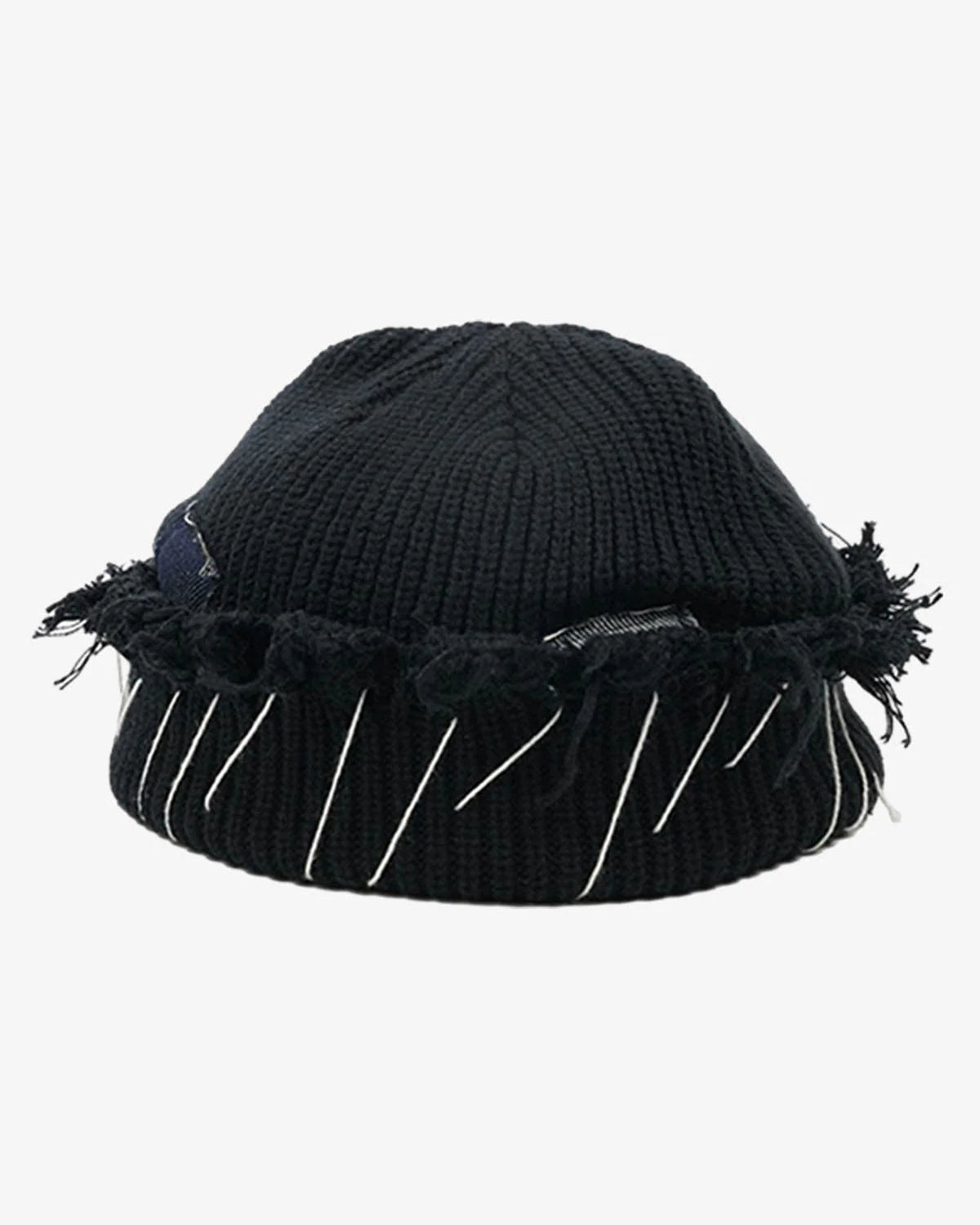 Patchwork Distressed Beanie Hat-Hats-Grimstrike