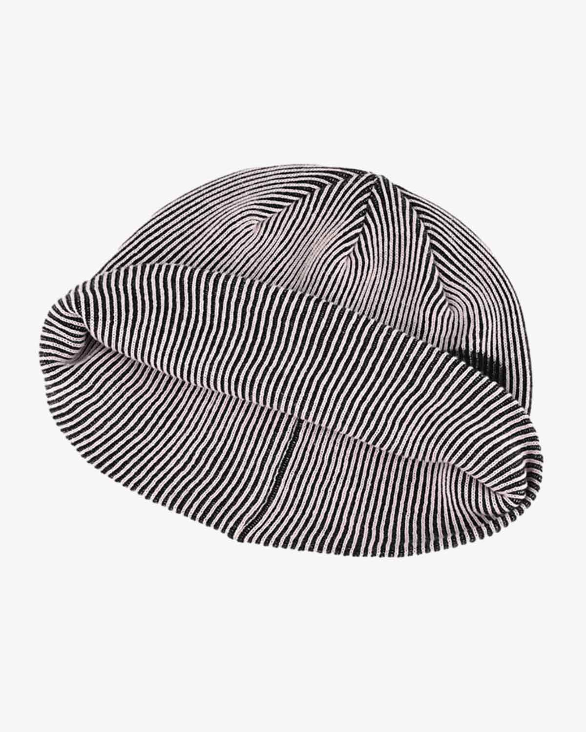 Retro Striped Graphic Knit Beanie-Hats-Grimstrike
