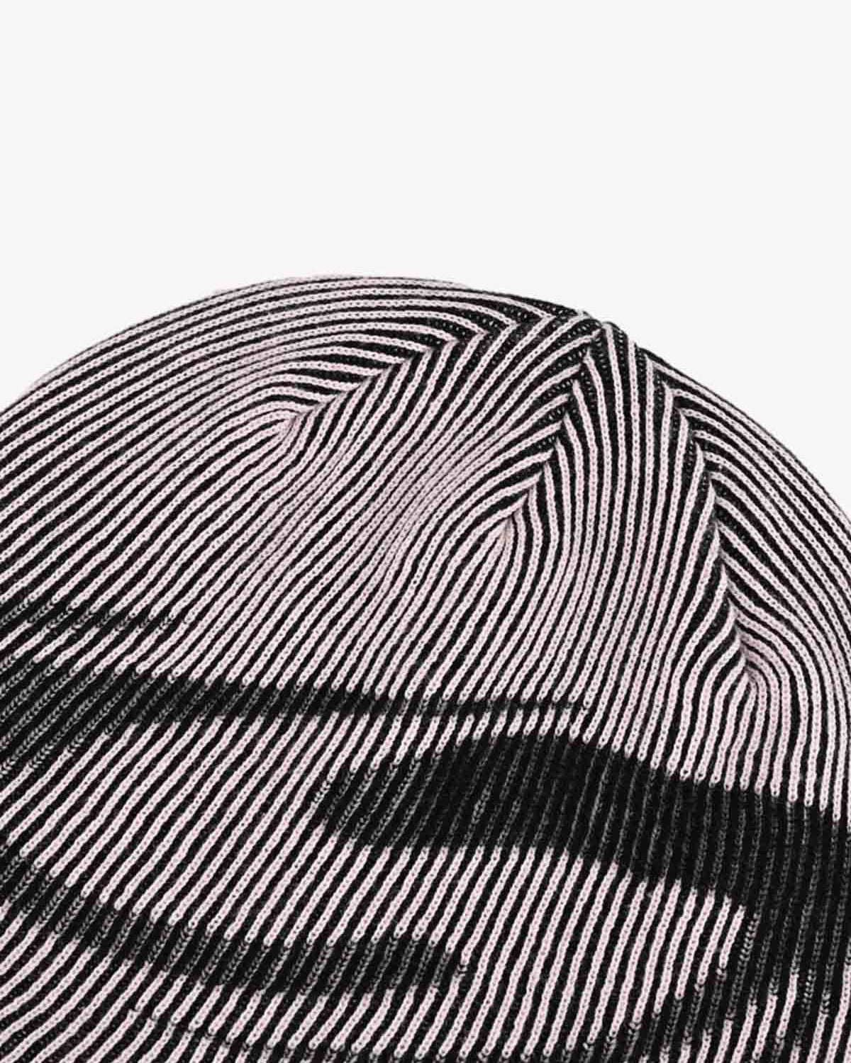 Retro Striped Graphic Knit Beanie-Hats-Grimstrike