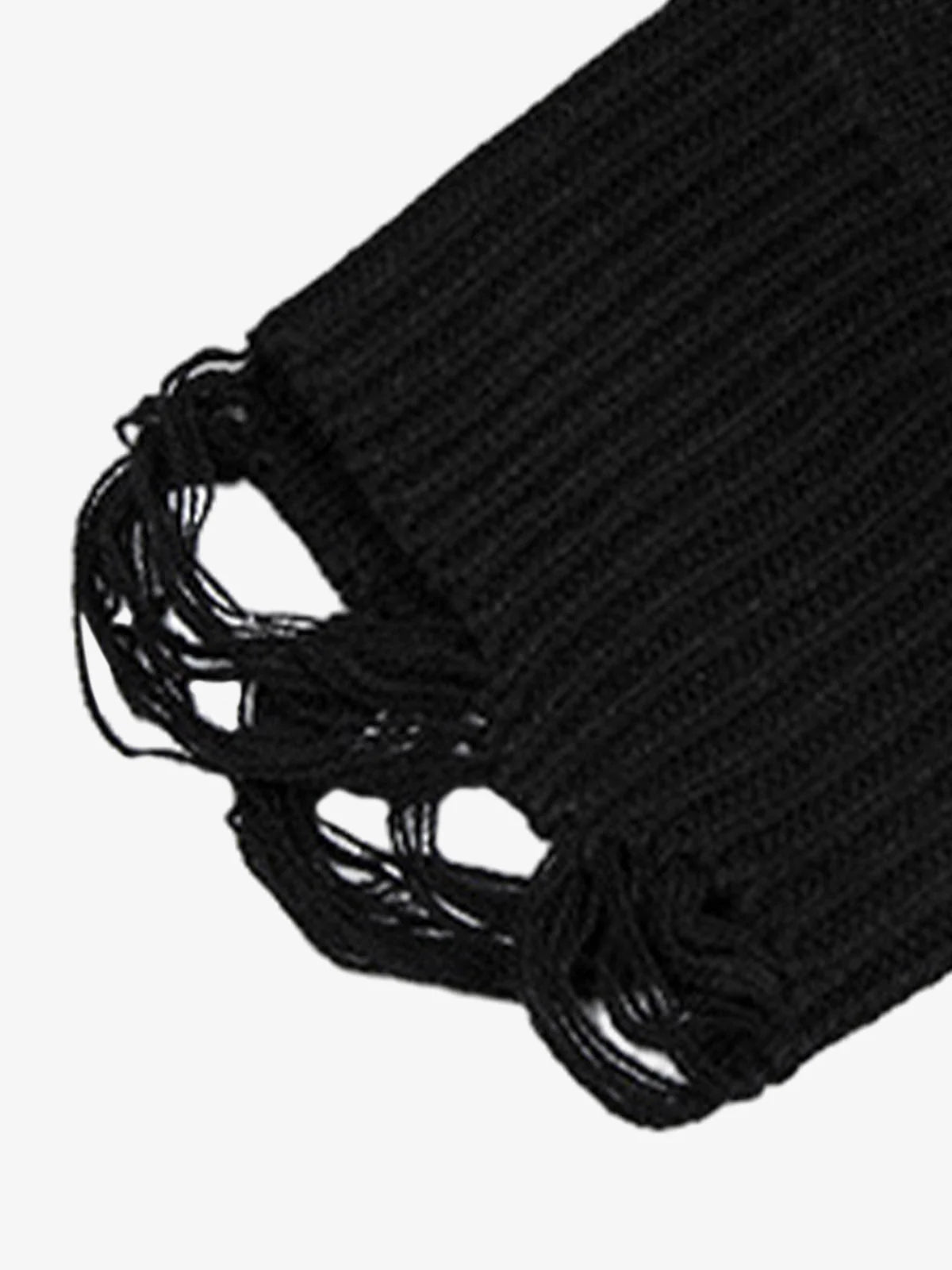 Ripped Tassel Letter Knit Sweater-sweater-Grimstrike