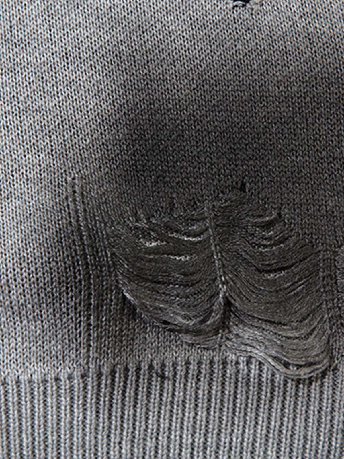 Spray Paint Cross Knit Sweater-sweater-Grimstrike