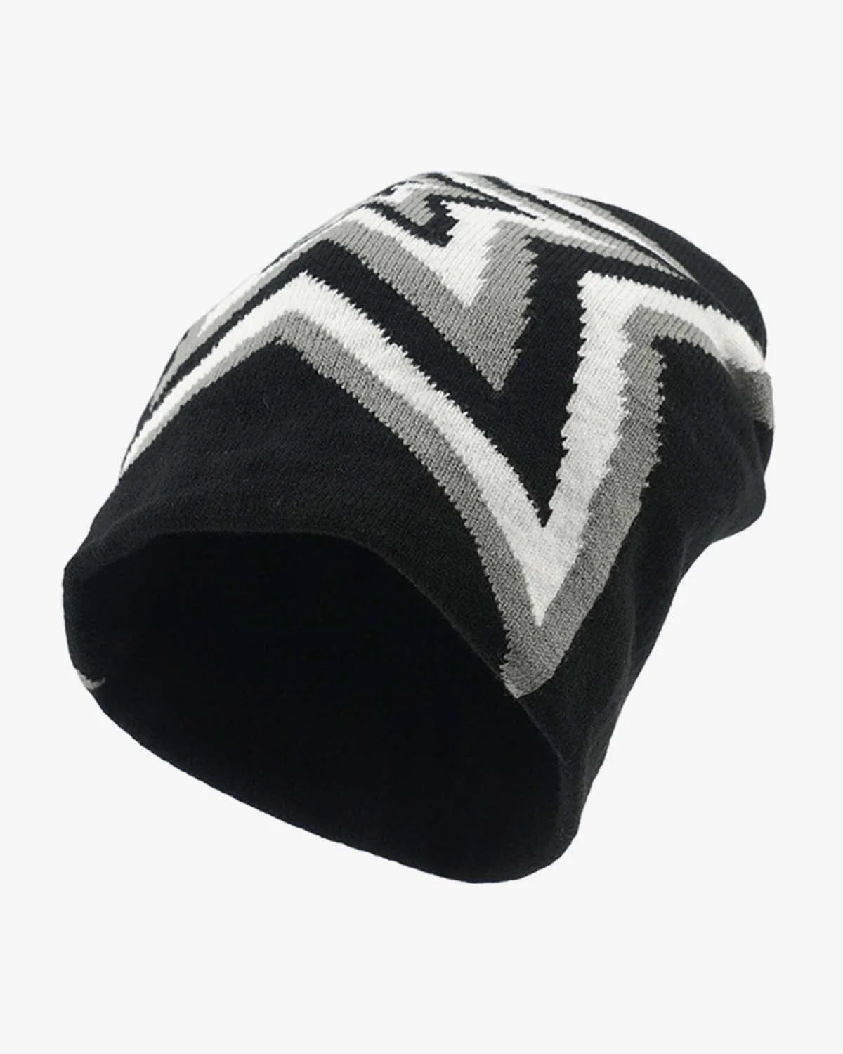 Star Pattern Knit Beanie Hat-Hats-Grimstrike