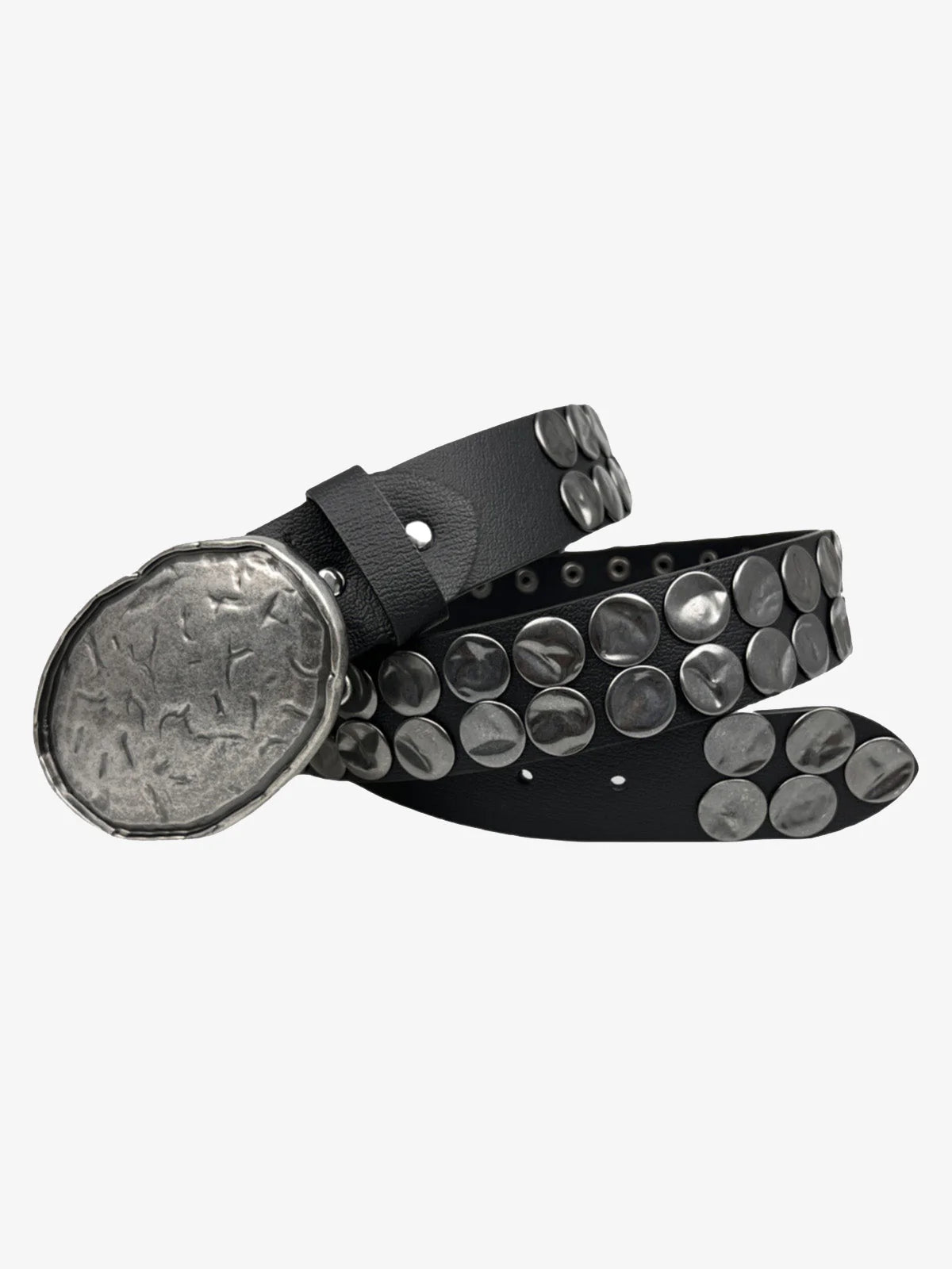Studded Metal Buckle Belt-belt-Grimstrike