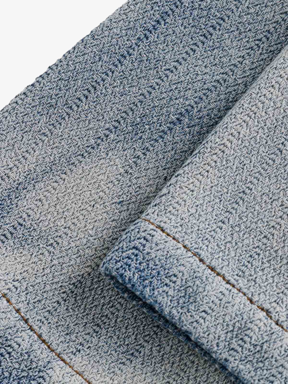 Washed Denim Short Sleeve Shirt-Shirts-Grimstrike