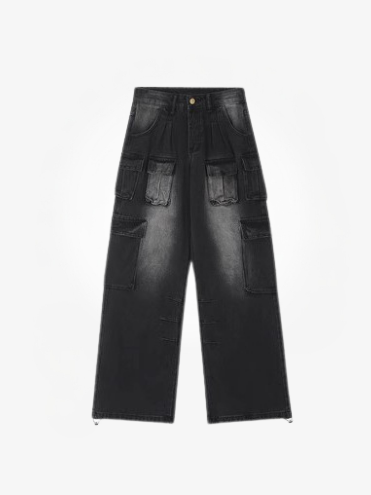 Wide-Leg Cargo Pants-Jeans-Grimstrike