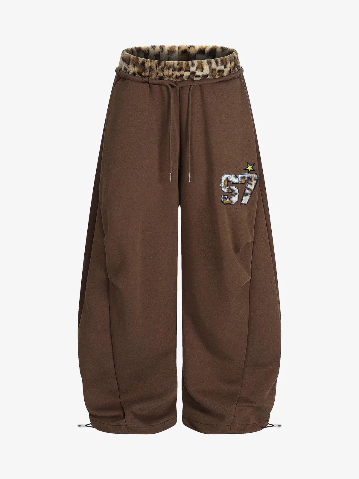 Wide-Leg Patchwork Joggers-pants-Grimstrike