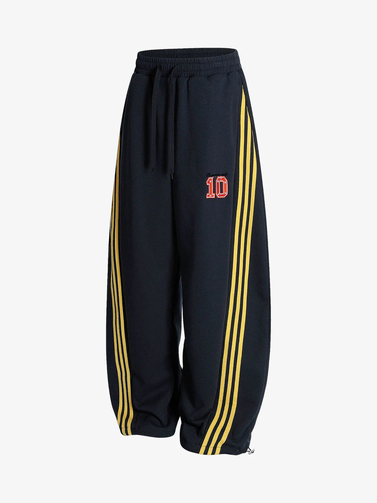 Wide-Leg Side Stripe Sweatpants-pants-Grimstrike