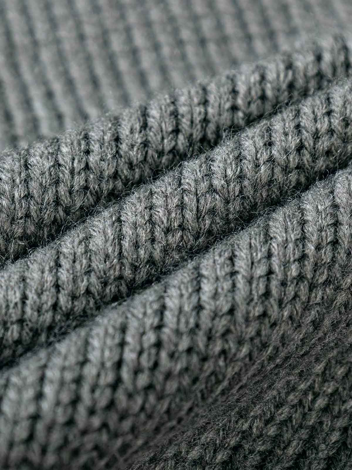 Asymmetric Knit Hooded Sweater-Hoodies-Grimstrike