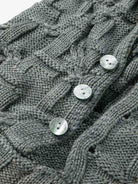 Asymmetric Knit Hooded Sweater-Hoodies-Grimstrike