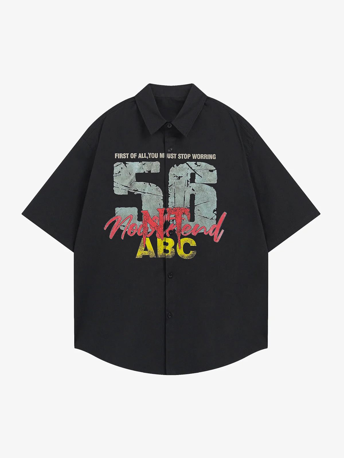 Bold Graphic Casual Short Sleeve Shirt-Shirts-Grimstrike