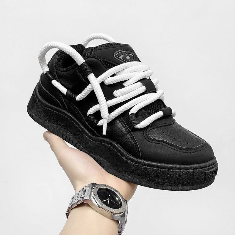 Chunky Rope Lace Platform Shoes-shoes-Grimstrike