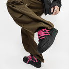 Chunky Rope Lace Platform Shoes-shoes-Grimstrike