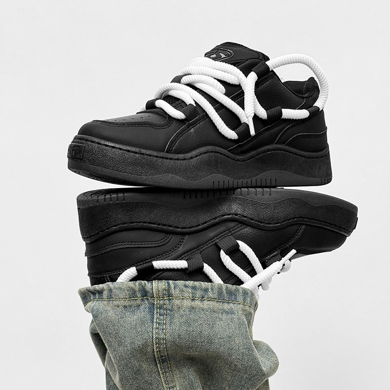 Chunky Rope Lace Platform Shoes-shoes-Grimstrike