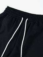Curved Stripe Barrel Sweatpants-pants-Grimstrike