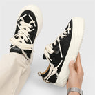 Distressed Low-Top Platform Shoes-shoes-Grimstrike