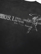 Distressed Number 09 Long Sleeve T Shirt-Shirts-Grimstrike