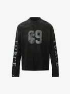 Distressed Number 09 Long Sleeve T Shirt-Shirts-Grimstrike