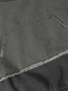 Distressed Patchwork Raw-Hem Hoodie-Hoodies-Grimstrike
