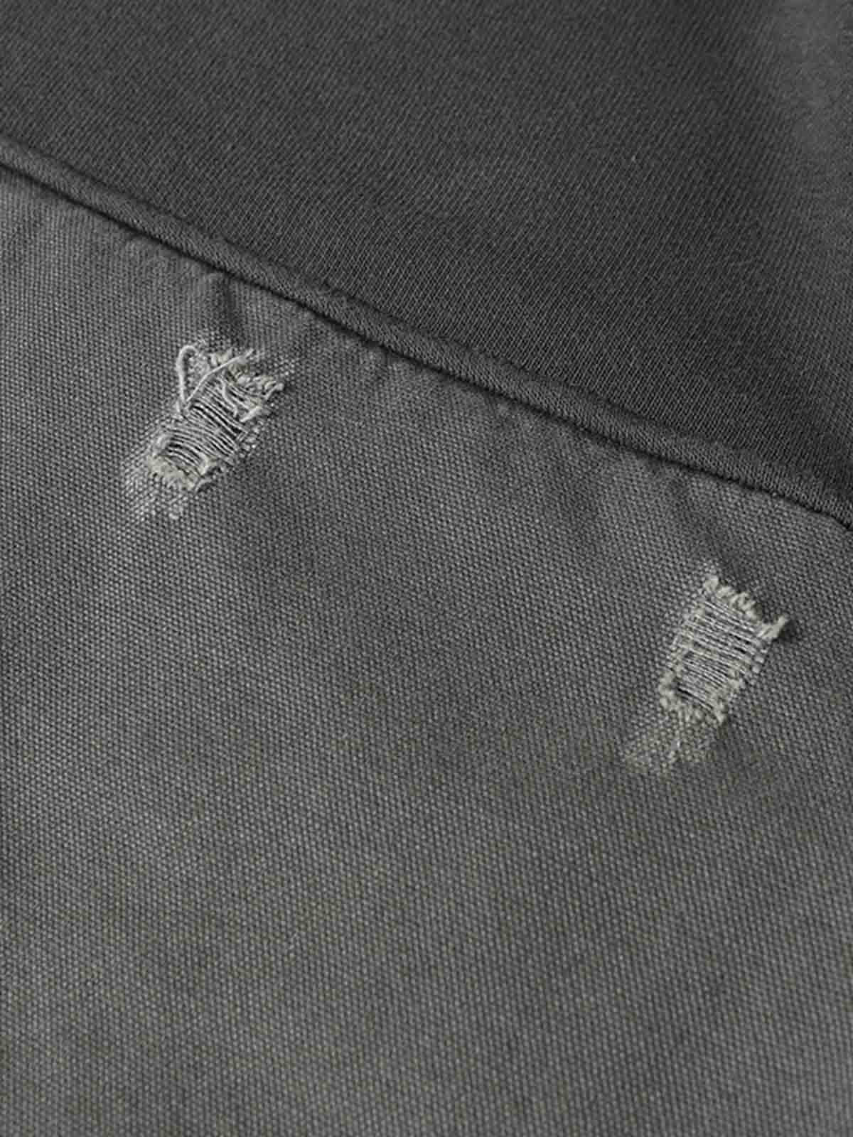 Distressed Patchwork Raw-Hem Hoodie-Hoodies-Grimstrike