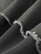 Distressed Patchwork Raw-Hem Hoodie-Hoodies-Grimstrike