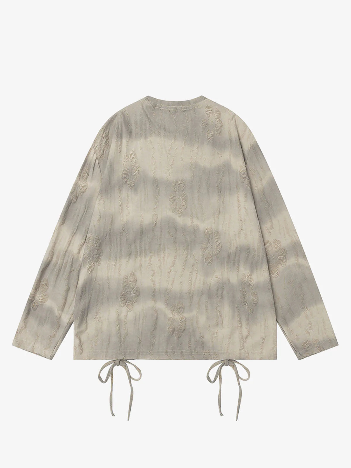 Drawstring Letter Long Sleeve T-Shirt-Shirts-Grimstrike