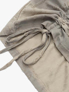 Drawstring Letter Long Sleeve T-Shirt-Shirts-Grimstrike