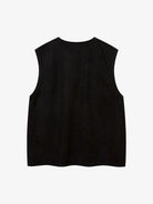 Embroidered Suede-Look Vest-tanktop-Grimstrike