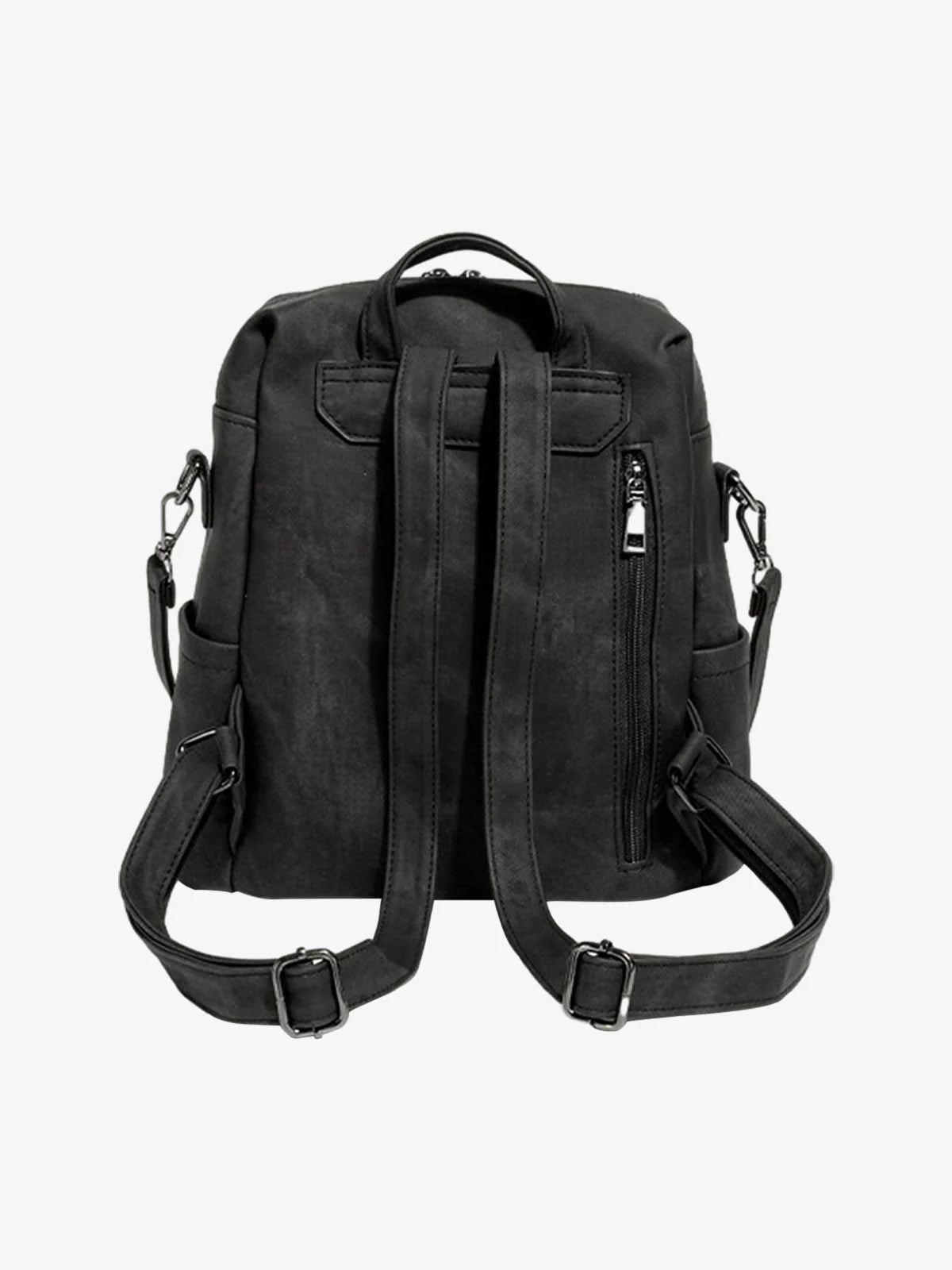 Faux Suede Large Capacity Backpack-bags-Grimstrike
