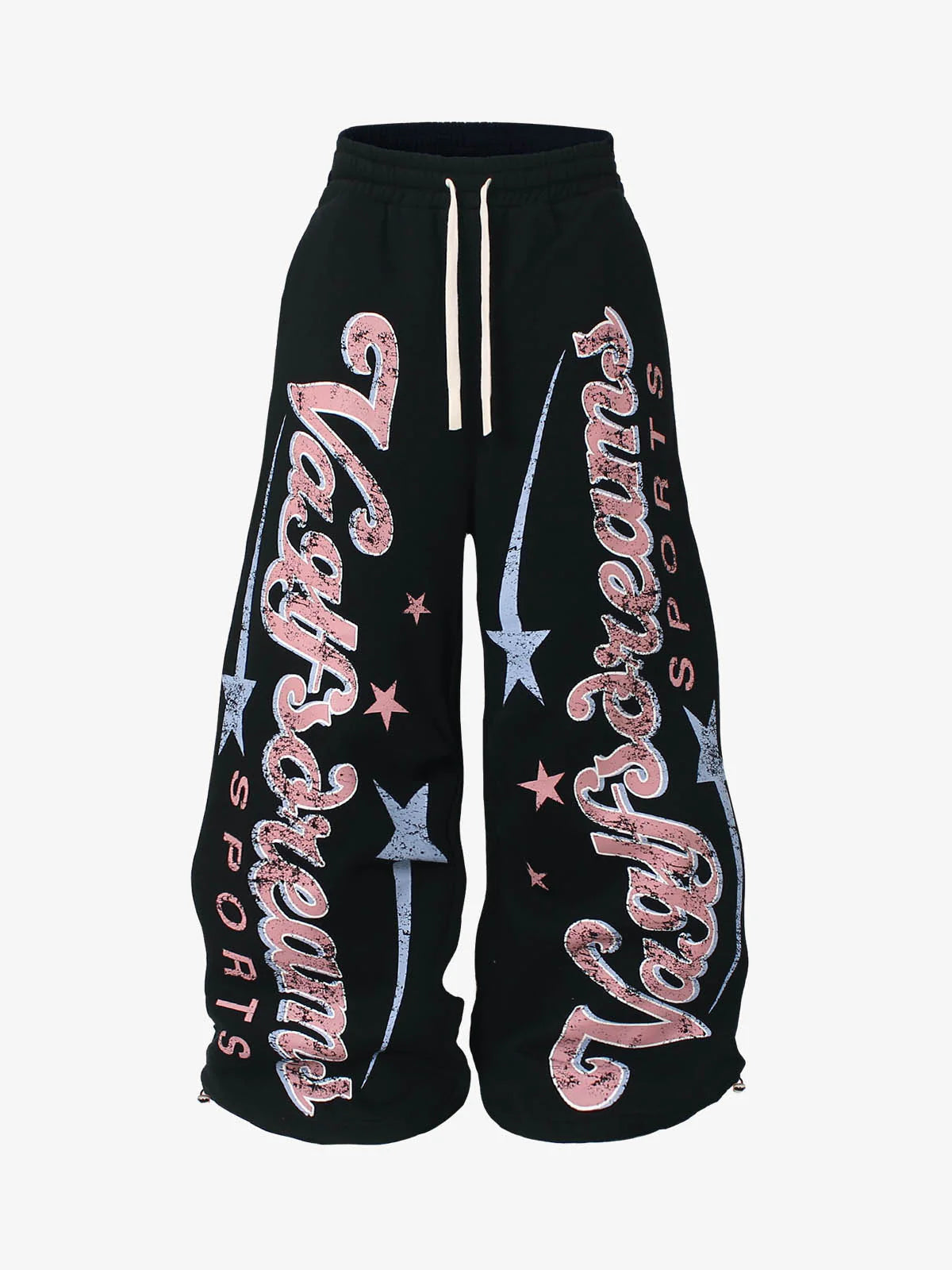 Graphic Wide-Leg Sweatpants-pants-Grimstrike