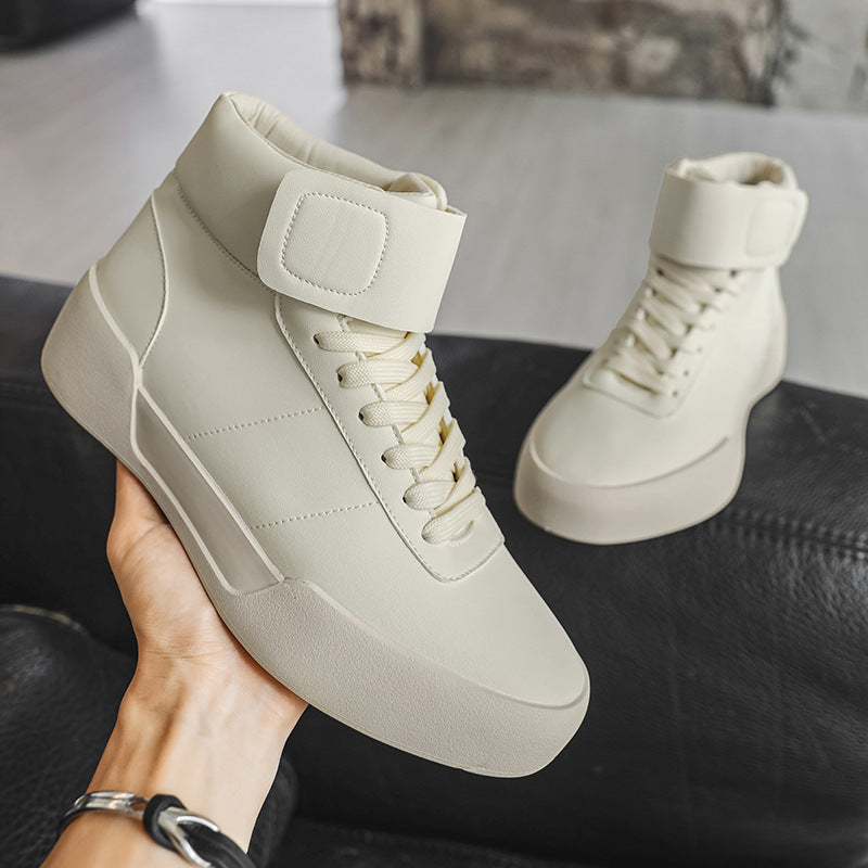 High-Top Sculpted Platform Sneakers-shoes-Grimstrike