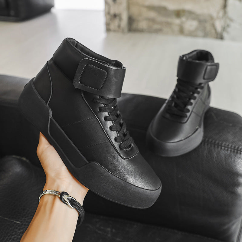 High-Top Sculpted Platform Sneakers-shoes-Grimstrike